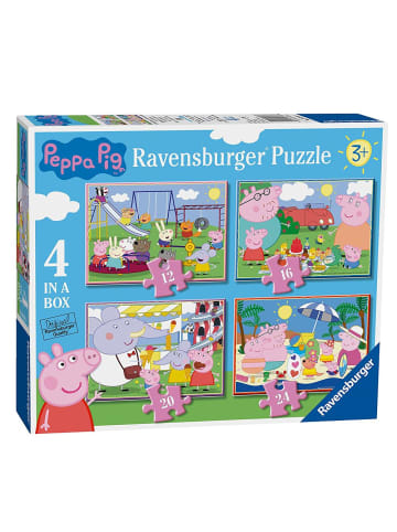 Peppa Pig 4 in 1 Kinder Puzzle Box Pig | Peppa Wutz | Ravensburger