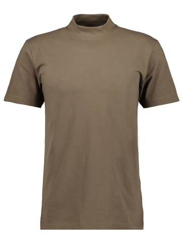 Ragman Langarm-T-Shirt in braun