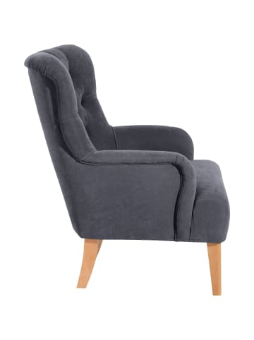 others SESSEL Kaiya Bezug Veloursstoff Buche natur / anthrazit