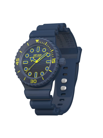 Hip Hop Analoguhr master blau