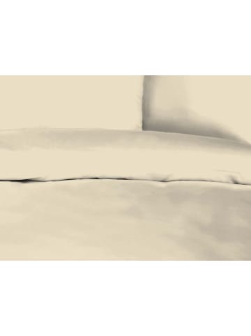 kaeppel 2 tlg. Biber Bettwäsche 200x200cm Uni in Creme
