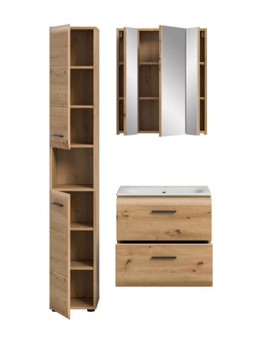ebuy24 Badmöbelset Ice (4-teilig) Eiche 105 x 46 cm