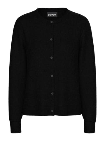 Pieces Strickjacke in Black