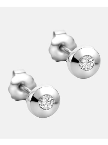 Diamant L'éternel Ohrringe aus 585 Weißgold mit 0.08 Karat Diamant