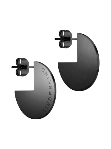 LIEBESKIND BERLIN Ohrstecker The Mirror in schwarz