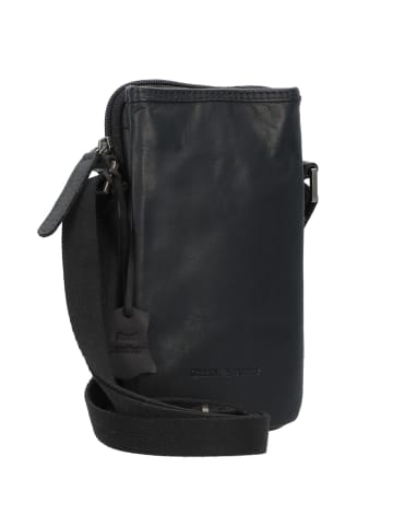 Greenburry Pure Black Handytasche Leder 11 cm black