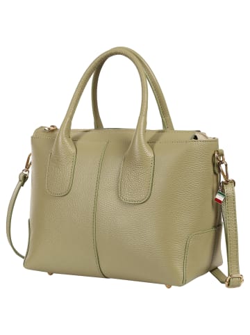 Florence Florence Umhängetasche, Handtasche Leder hellgrün ca. 32cm