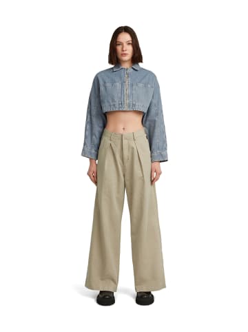 G-Star Raw Hyper Cropped Jacke vintage platinum blue