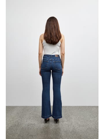 Pulz Jeans PZBECCA regular fit in Dark Blue Denim