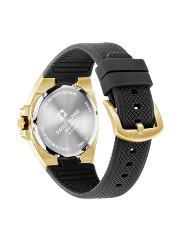 Swiss Alpine Military by Grovana Analoguhr für Herren in schwarz