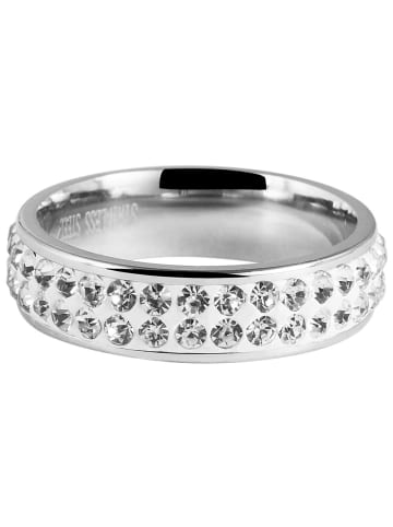 Adeliás Damen Ring aus Edelstahl in silber