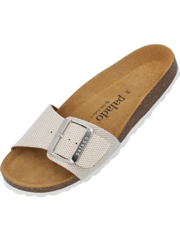 palado Pantoletten in beige glitzer
