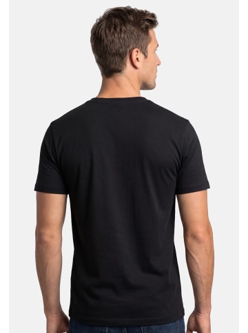 Ragman Unterhemd / Shirt Kurzarm Basic in Weiß / schwarz / grau