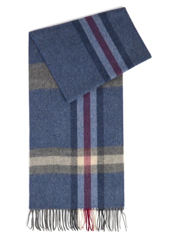 Finshley & Harding Schal in marine bordeaux - 0002