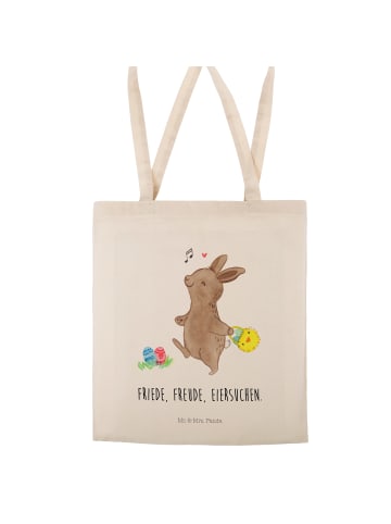 Mr. & Mrs. Panda Einkaufstasche Hasen Eier suchen mit Spruch in Creme