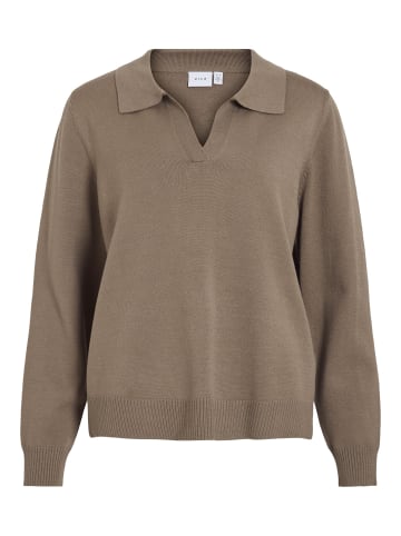 Vila Strickpullover in Fossil