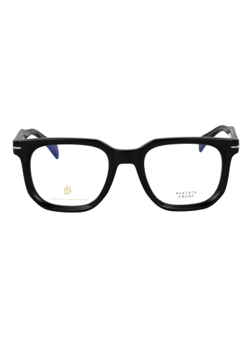 David Beckham Herren Brillenfassung mit Sonnenbrillen-Clip Quadrat Schwarz