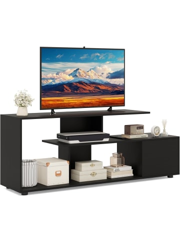 COSTWAY TV-Schrank in Schwarz