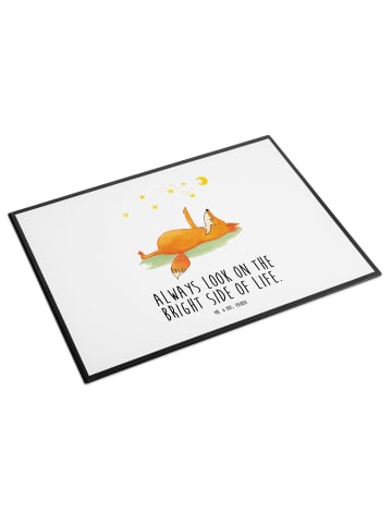 Mr. & Mrs. Panda Schreibunterlage Fuchs Sterne mit Spruch in Weiß