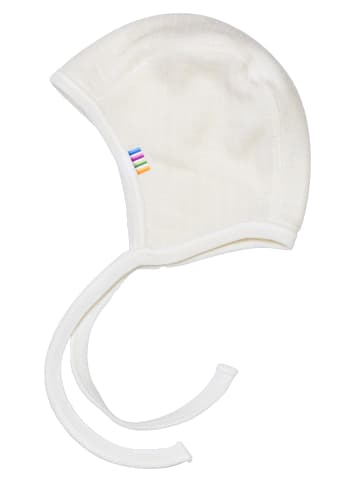Joha Erstlingsmütze aus Merinowolle in off white