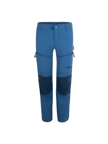 Trollkids Zipp-Off-Trekkinghose Nordfjord in navy/lime/azure bluel