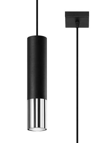 Nice Lamps Hängeleuchten LONGBOT 1 in Schwarz/Chrome  H 100cm