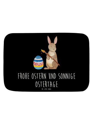 Mr. & Mrs. Panda Badteppich Hase Eier Malen mit Spruch in Schwarz