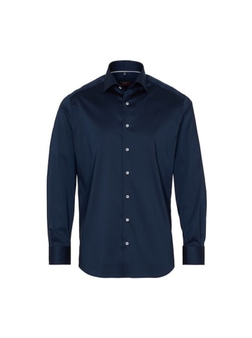 Eterna Langarmhemd in blau2