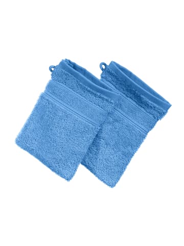Erwin Müller Frottier Waschhandschuh 2er-Pack Karlsruhe in blau