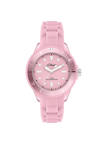 s.Oliver Armbanduhr Colors in rosa