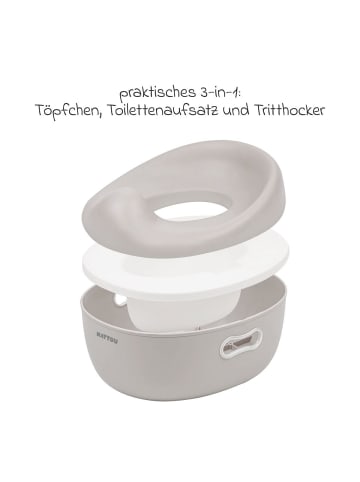 Nattou 3in1 Töpfchen Potty - Clay in beige
