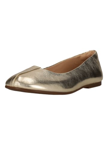 Clarks Ballerinas Livia in 5049A Gold Leather