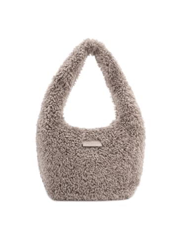 Seidenfelt Letje Schultertasche 47 cm in warm taupe