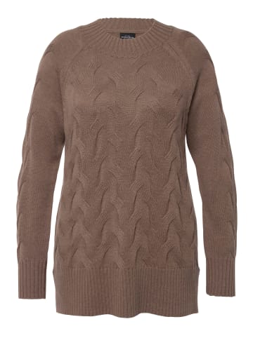 Ulla Popken Pullover in blassbraun