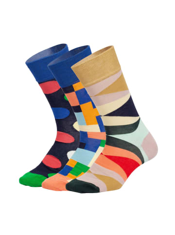 DillySocks Socken Geometric Illusion mit Geschenkbox in Mehrfarbig