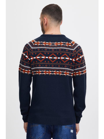 BLEND Strickpullover BHNilas XMAS in Mittelblau