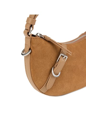 Les Visionnaires Enya Schultertasche Leder 26 cm in golden brown - caramel
