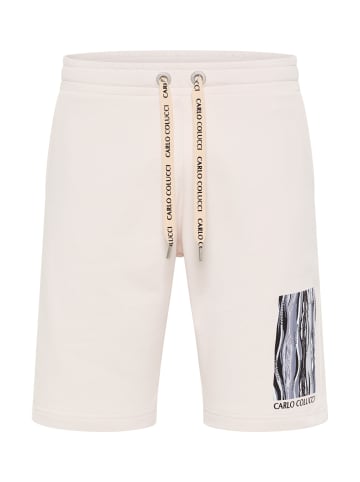 Carlo Colucci Sweatshorts De Pasquale in Weiß