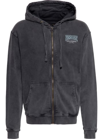 King Kerosin Sweatjacke in Schwarz