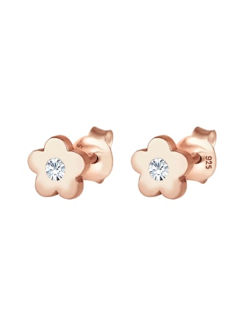 Elli Ohrringe 925 Sterling Silber Blume in Rosegold