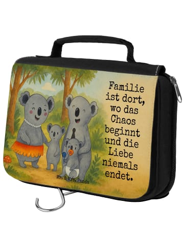 Mr. & Mrs. Panda Toilettentasche Koala Familie Design mit Spruch in Weiß