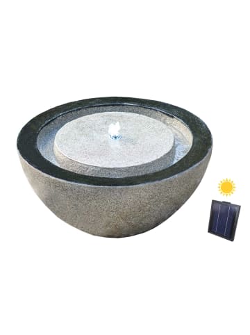 Kiom Solar Gartenbrunnen FoBasin 61 x 31 x 61 in steingrau