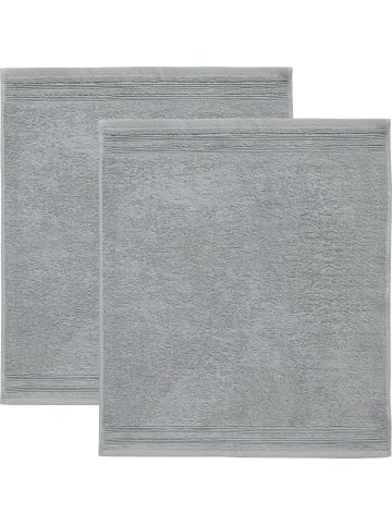Erwin Müller Frottier Frottier-Geschirrtuch 2er-Pack in hellgrau