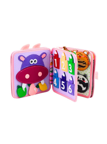 Wisam® 3D-Filz-Sensorik-Lernbuch Rosa Hase