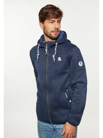 Schmuddelwedda Herren Strickfleeceblouson in Marine Melange