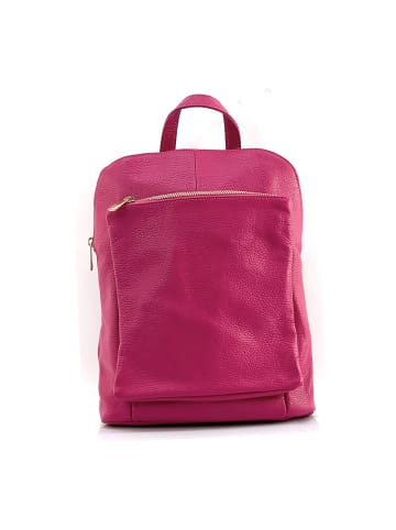 Florence Leder Cityrucksack Florence Rucksack fuchsia, pink ca. 30cm