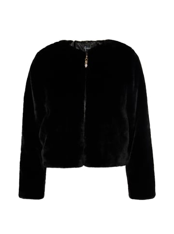 faina Faux Fur Jacke in Schwarz