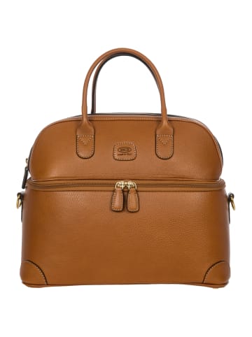 BRIC`s Life Pelle - Beautycase 35 cm in tan leather