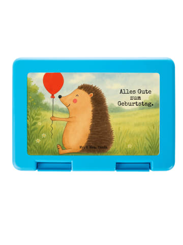 Mr. & Mrs. Panda Bentobox Igel Luftballon Design mit Spruch in Weiß