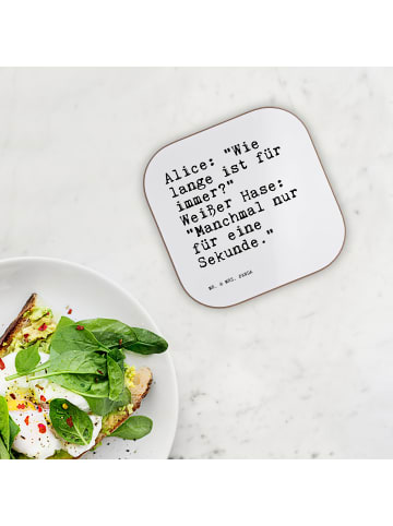 Mr. & Mrs. Panda Untersetzer für Gläser AliZeichen: "Wie lange ist...... in Weiß